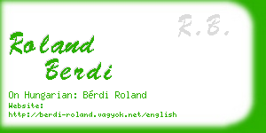 roland berdi business card